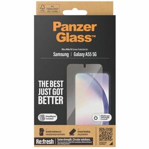 PanzerGlass Glas Displayschutz für Samsung Galaxy A55 5G - Transparent - für Widescreen Super AMOLED Smartphone - Stoßfest