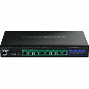 TRENDnet TPE-7124SBF 12 Ports Manageable Ethernet Switch - Gigabit Ethernet, 10 Gigabit Ethernet - 10GBase-T, 10GBase-X - 