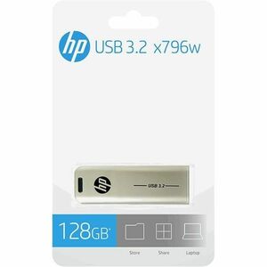 HP x796w 128 GB USB 3.2 Type A Flash Drive - 70 MB/s Read Speed