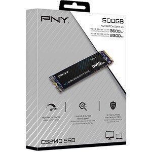 PNY Solid State-Laufwerk - M.2 2280 Intern - 500 GB - PCI Express NVMe (PCI Express NVMe 4.0 x4) - Desktop-PC, Notebook Un