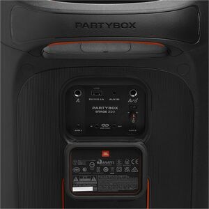 JBL PartyBox Stage 320 Portable Bluetooth Speaker System - 240 W RMS - Black - 40 Hz to 20 kHz - Battery Rechargeable - 1