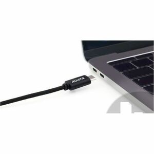 Adata CACC-100PN-BK 1m USB-C Cable de transferencia de datos - Cable for Portátil, iPhone, Smartphone, Tableta, Consola de
