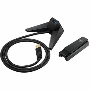 MSI IEEE 802.11ax Dual Band Wi-Fi Adapter for Desktop Computer, Notebook, Wireless Router - USB 3.2 Gen 1 - 1.76 Gbit/s - 