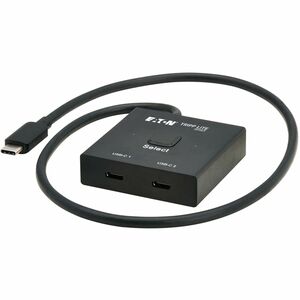 Eaton Tripp Lite Series 2x1 Bi-Directional USB-C Switch - 8K 60 Hz Video, HDCP Passthrough, USB 3.2 Gen 2, 100W PD Chargin