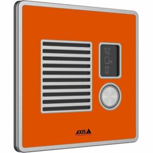 AXIS I7010-VE Intercom Sub Station for Indoor, Outdoor, Secured facility - Orange - Box Mount, Recessed Mount, Wall Mount 