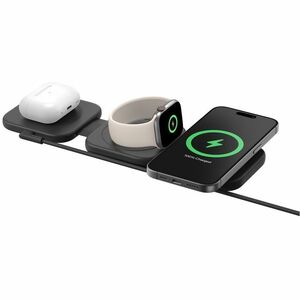 Belkin BoostCharge Pro Induktionsladegerät - Schwarz - für Qi2-fähiges Gerät, iPhone, Smartwatch, AirPod - Eingangsstecker
