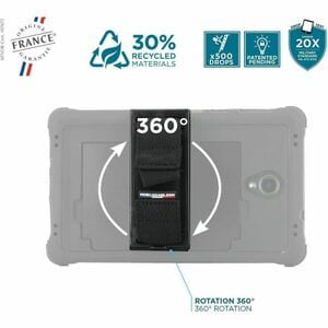 MOBILIS PROTECH Carrying Case for 20.3 cm (8") Samsung Galaxy Tab Active5 Tablet - Hand Strap