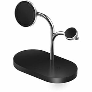 Samsung Induction Charger - Black, Silver - For Smartphone, Smartwatch, Earbud, Smart Ring, Headset - 15.1 V DC Input - 1.