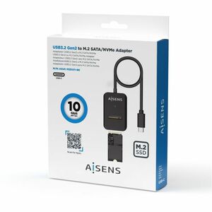 USB-C DOCK M.2 (NGFF) SATA/NVME A USB3.1 GEN2 BLACK