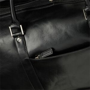 dbramante1928 ApS Kastrup 2 Carrying Case (Duffel) Travel Essential - Black - Full Grain Leather Body - Shoulder Strap, Ha