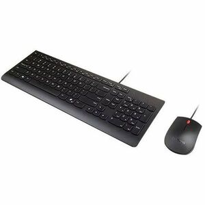 Lenovo Essential Keyboard & Mouse - Nordic - USB Type A Membrane Cable Keyboard - Keyboard/Keypad Color: Black - USB Type 