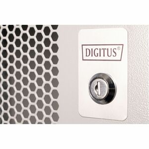 Digitus SOHO PRO 9U Wandmontierbar Geschlossener Schrank Rackschrank für Networking - Hellgrau - Stahl, Blech - 60 kg Maxi