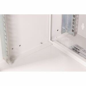 Digitus SOHO PRO 12U Wandmontierbar Geschlossener Schrank Rackschrank für Networking - 483 mm Rail Depth - Hellgrau - Stah