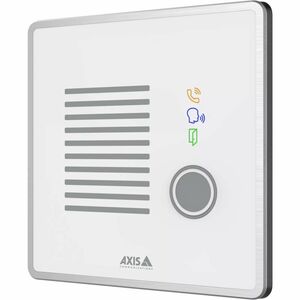 AXIS I7020 Intercom Sub Station for Indoor - Grey - Cable - Recessed Mount, Wall Mount - Stainless Steel, Zinc