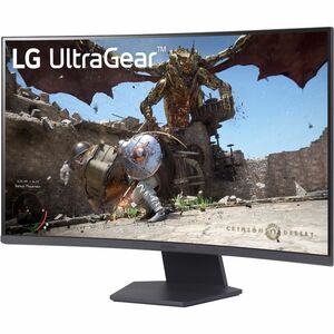 LG UltraGear 32GS60QC-B 32" Class WQHD Curved Screen Gaming LCD Monitor - 16:9 - 80 cm (31.5") Viewable - Vertical Alignme