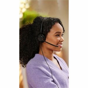 Casque Jabra Engage 50 II - Filaire - Design Sur tête, Supra-auriculaire - Stéréo - Couleur Noir - Certification Microsoft