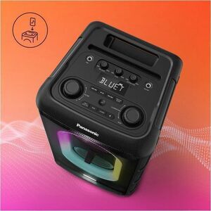 Panasonic BMAX10 Portable Bluetooth Speaker System - 150 W RMS - Black - Battery Rechargeable - USB