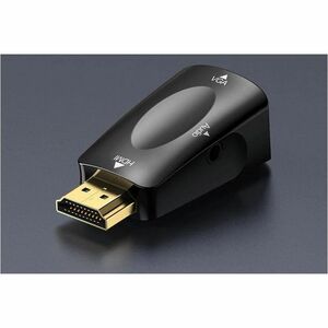 Vention AIDB0 A/V Adapter - 1 x HDMI 1.4 Digital Audio/Video - Male - 1 x HD-15 VGA - Female, 1 x Mini-phone Audio - Femal