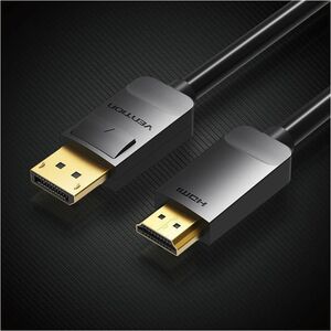 Vention HAD 1.50 m DisplayPort/HDMI A/V Cable - Cable for Audio/Video Device, Computer, Monitor, TV, Projector - First End