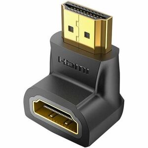 HDMI 90 DEGREE MALE TO FEMALE A DAPTER BLACK