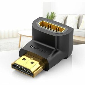 HDMI 90 DEGREE MALE TO FEMALE A DAPTER BLACK 2 PACK