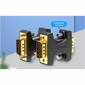 Vention DDEB0 Video Adapter - 1 x 15-pin HD-15 VGA - Male - 1 x 15-pin HD-15 VGA - Male - 1920 x 1080 Supported - Black