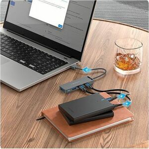 Vention USB Hub - USB 3.0 - 640 MB/s - Notebook, Desktop, Smartphone, Tablet, Keyboard, Mouse, Flash Drive, Printer - Port