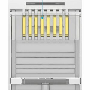 Vention IDA Network Connector - 10 - 1 x RJ-45 Network - Male - Shielding - Silver, Transparent