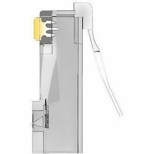 Vention IDA Network Connector - 100 - 1 x RJ-45 Network - Male - Shielding - Silver, Transparent