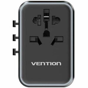 Vention FJF 65 W AC Adapter - Box - Universal Adapter - 2 USB - 2 USB Type-C - For Notebook, Hair Dryer, Fan, Lamp, Razor,