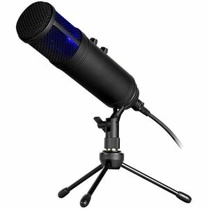 NEWSKILL Kaliope Wired, Plug-in Microphone for Recording, Gaming, Podcasting - Matte Black - 1.80 m - 30 Hz to 18 kHz -36 