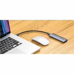 Vention KPEH0 Drive Enclosure SATA, M.2 - USB 3.1 (Gen 1) Type C Host Interface - UASP Support Portable - Space Gray - 2 T