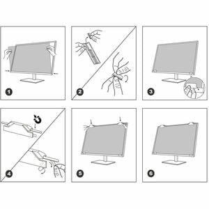 V7 ScreenSentry PS215W9AM Anti-glare Privacy Screen Filter - TAA Compliant - For 54.6 cm (21.5") Widescreen LCD Monitor, N