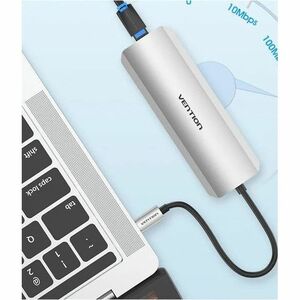 Vention TOKHB USB Type C Docking Station for Notebook, Monitor, Gaming Console, Memory Card Reader - Charging Capability -