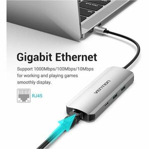 Vention TOMHB Docking Station for Hard Drive, U Disk, Tablet, Keyboard, Gaming Console, Cellular Phone, Smartphone, Notebo