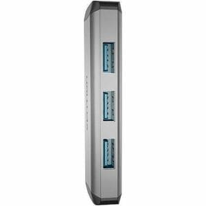 Vention CNCHB USB Type C Docking Station for Flash Drive, TV - Charging Capability - Grey - Portable - 4K, HD - 3840 x 216