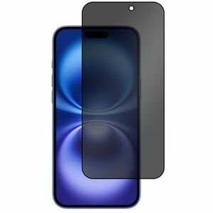 Just in Case 9H Tempered Glass Privacy Screen Protector for iPhone 16 - Black - 1 Pack - For OLED iPhone 16 - Scratch Resi