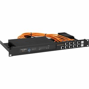 RACKMOUNT.IT Rack Shelf - For Firewall, Power Supply - 1U Rack Height - Rack-mountable - Jet Black
