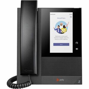 Poly CCX 400 IP 电话 - 有线的 - 有线的 - 台式机, 可壁挂安装 - 黑 - 24 x 总线 - VoIP - 12.7 cm (5") LCD - 2 x 网络 (RJ-45) - PoE Ports