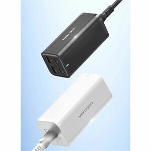 Vention FBS 100 W AC Adapter - 1 Box - Universal Adapter - 2 USB - 2 USB Type-C - For Notebook, Gaming Console, Tablet PC,