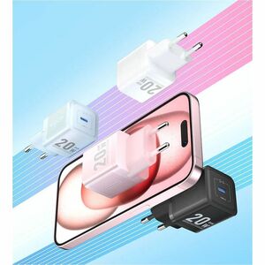 Vention FEP 20 W AC Adapter - Box - Universal Adapter - 1 USB Type-C - For iPhone, iPad Pro, iPad Air, iPad mini - Europe 