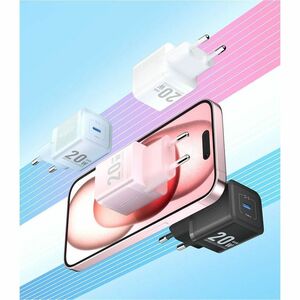 Vention FEP 20 W AC Adapter - Box - Universal Adapter - 1 USB Type-C - For iPhone, iPad Pro, iPad Air, iPad mini - Europe 