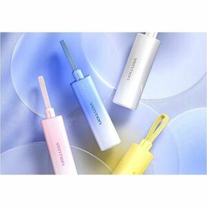 Vention FHW Power Bank - Gradient Yellow - For iPhone - Lithium Polymer (Li-Polymer) - 5000 mAh - 20 W - 3 A, 2.22 A, 1.67