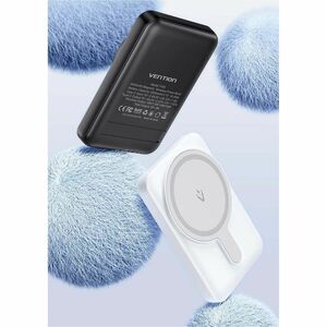 Vention FHS Power Bank - Black - For iPhone - 5000 mAh - 20 W - 2.40 A, 2.22 A, 1.67 A, 3 A - 5 V DC, 9 V DC, 12 V DC Outp