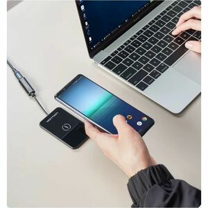 Vention FGBBAG Induction Charger - Black - Box - For iPhone - Input connectors: USB - Foreign Object Detection, Anti-slip