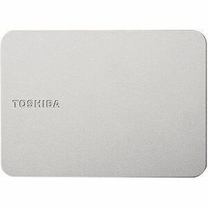 Toshiba Canvio Flex 1 TB Portable Hard Drive - 2.5" External - Silver - Smartphone, Tablet, Desktop PC Device Supported - 