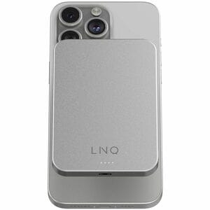 LinQ ProCharge Power Bank - Metallic - For Smartphone, iPhone - 1 x Type-C 20W - 5000 mAh - 2 x USB - Metallic