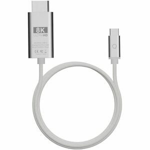 LinQ ProCable 2 m DisplayPort/USB-C A/V Cable - Cable for Mobile Device, Notebook, Computer, Display - First End: 1 x Disp