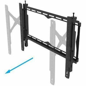 B-Tech Elements Wall Mount for Flat Panel Display, Display Screen - Black - Height Adjustable - 190.5 cm (75") Screen Supp