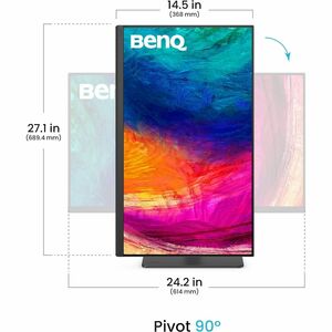 BenQ Designer PD2706QN 27" (68.6 cm) Class QHD LED Monitor - 16:9 - 27" (68.6 cm) Viewable - In-plane Switching (IPS) Tech